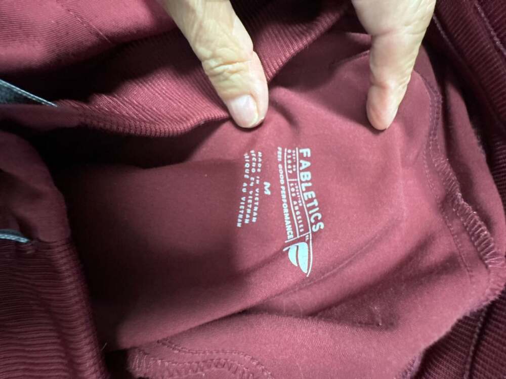 Fabletics Scrub Pants Size M Maroon Jogger Cargo Pockets